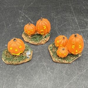 Lemax Spooky Town Pumpkin People Set of‎ 3